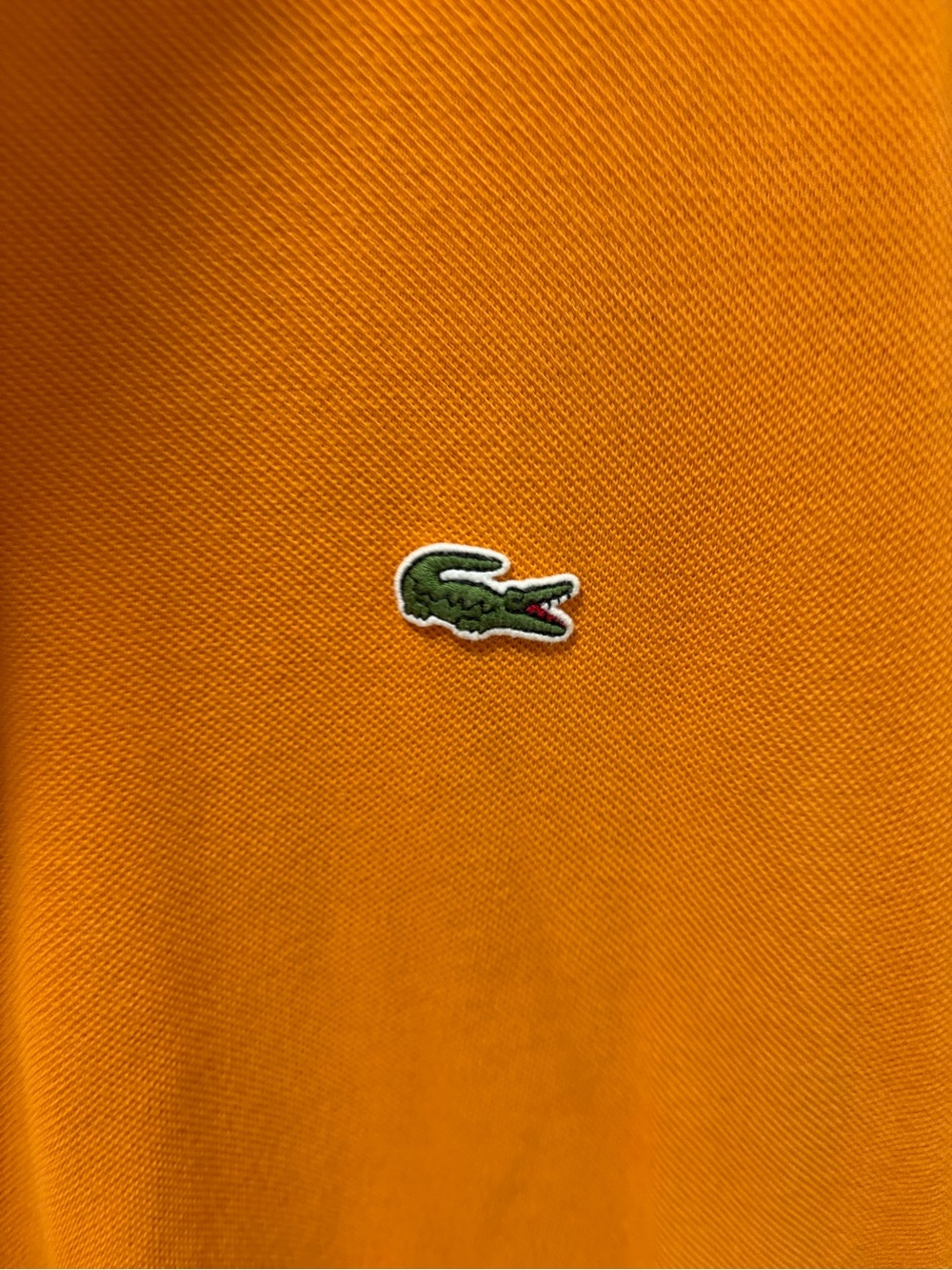 Lacoste men’s Orange Classic Croc Polo Shirt